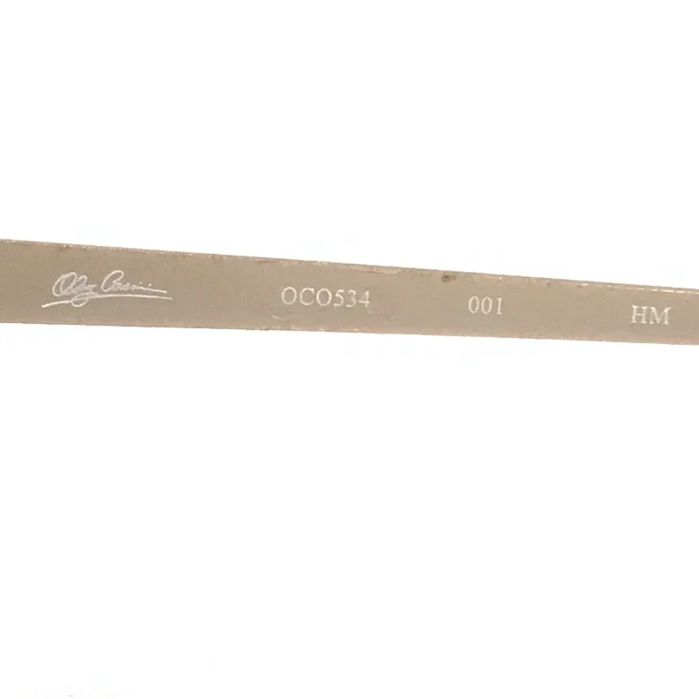 Oleg Cassini OCO534 001 Eyeglasses Frames Black Gold Square Full Rim 54-19-140